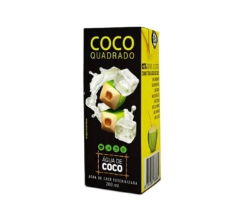 ÁGUA DE COCO PEQUENA COCO QUADRADO 200 ML (CX 27 UN)