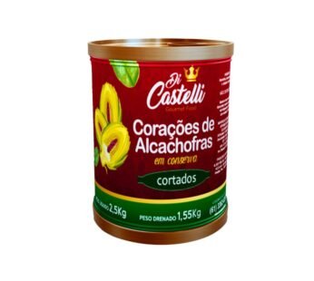 ALCACHOFRA CORAÇÃO CORTADO DI CASTELLI 2,5 KG (CX 6 LT)