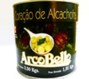 ALCACHOFRA CORAÇÃO INTEIRO ARCO BELLO 2,5 KG (CX 6 LT)