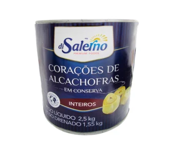 ALCACHOFRA CORAÇÃO INTEIRO DI SALERNO 2,5 KG (CX 6 LT)