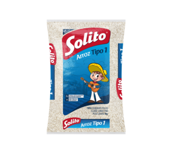 ARROZ BRANCO TIPO 1 SOLITO 5 KG (FDO 6 PCT)