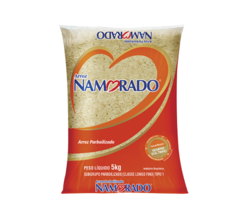 ARROZ PARBOILIZADO TIPO 1 NAMORADO 5 KG (FDO 6 PCT)