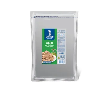 ATUM GRANDE PEDAÇOS EM ÓLEO POUCH GOMES DA COSTA 1 KG (CX 6 PCT)