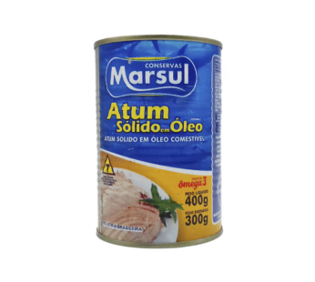ATUM SÓLIDO EM ÓLEO MARSUL 400 G (CX 24 LT)
