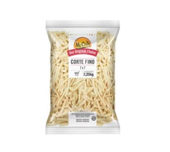 BATATA PALITO CONGELADA PRÉ FRITA 7 MM CORTE FINO MCCAIN 2,25 KG (CX 8 PCT)