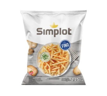 BATATA PALITO CONGELADA PRÉ FRITA 7 MM CORTE FINO SIMPLOT 2,25 KG (CX 8 PCT)