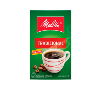 CAFÉ TRADICIONAL A VÁCUO MELITTA 500 G (CX 20 PCT)