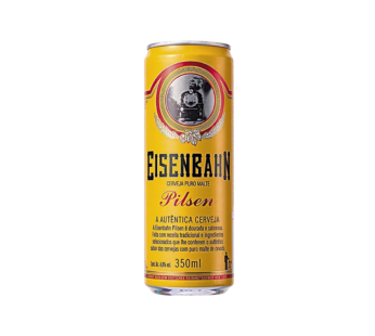 CERVEJA EISENBAHN PILSEN PURO MALTE LATA 350 ML (CX 12 LT)