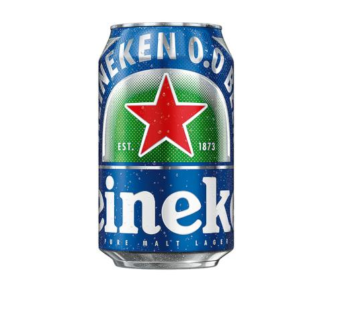 CERVEJA HEINEKEN ZERO ÁLCOOL 0.0 PURE MALT LAGER LATA 350 ML (CX 12 LT)