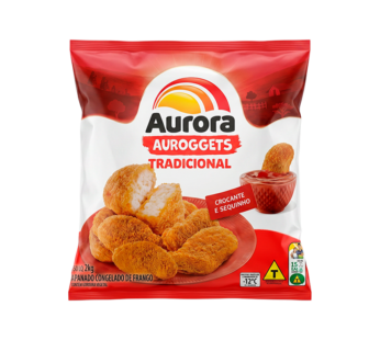 CHICKEN DE FRANGO EMPANADO CONGELADO AUROGGETS AURORA 2 KG (CX 3 PCT)