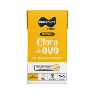 CLARA DE OVO PASTEURIZADA RESFRIADA NATUROVOS 1 KG (CX 12 UN)