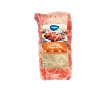 COSTELA SUÍNA CONGELADA TEMPERADA PAMPLONA 1 KG (CX 10 KG)