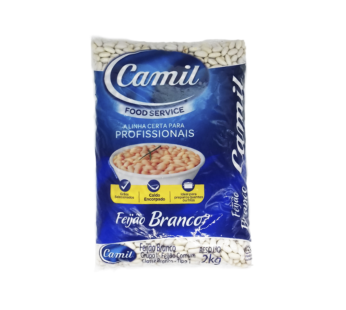 FEIJÃO BRANCO TIPO 1 FOOD SERVICE CAMIL 2 KG (FDO 5 PCT)