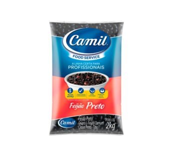 FEIJÃO PRETO TIPO 1 FOOD SERVICE CAMIL 2 KG (FDO 5 PCT)