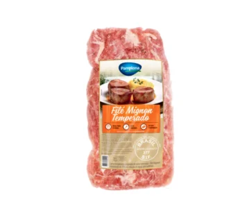 FILÉ MIGNON SUÍNO CONGELADO TEMPERADO PAMPLONA 1,3 KG (CX 10 KG)