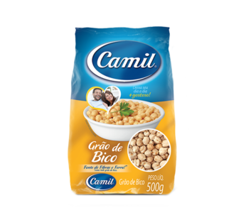 GRÃO DE BICO CAMIL 500 G (FDO 12 PCT)