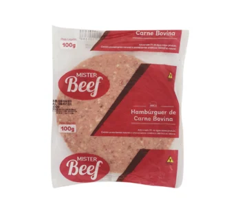 HAMBÚRGUER DE CARNE BOVINA MISTER BEEF 100 G (CX 32 UN)