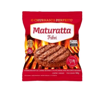HAMBÚRGUER DE CARNE BOVINA PICANHA MATURATTA FRIBOI 180 G (CX 18 UN)