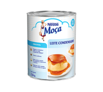 LEITE CONDENSADO GRANDE INTEGRAL MOÇA NESTLÉ 2,6 KG (CX 6 LT)