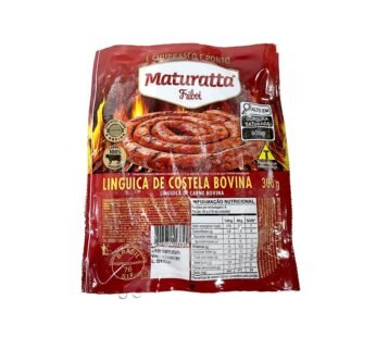 LINGUIÇA DE COSTELA BOVINA CONGELADA MATURATTA 300 G (CX 24 PCT)
