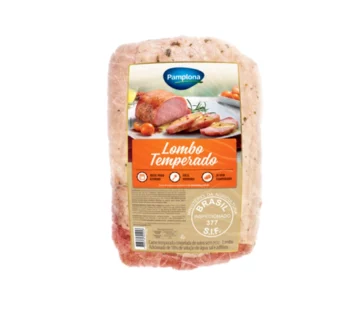 LOMBO SUÍNO SEM OSSO CONGELADO TEMPERADO PAMPLONA 1 KG (CX 10 KG)