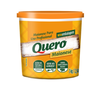 MAIONESE GRANDE QUERO 3 KG (CX 6 BD)