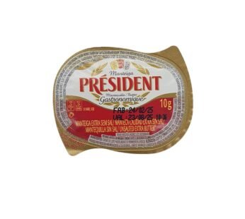 MANTEIGA SACHÊ SEM SAL PRESIDENT 10 G (CX 192 UN)