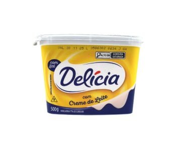 MARGARINA MÉDIA COM SAL 77% DELÍCIA 500 G (CX 12 UN)