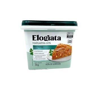MARGARINA PEQUENA COM SAL 60% ELOGIATA 3 KG (CX 6 BD)