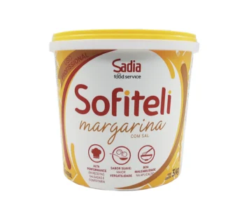 MARGARINA PEQUENA COM SAL 75% SOFITELI 3 KG (CX 6 BD)
