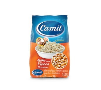 MILHO PARA PIPOCA PREMIUM CAMIL 500 G (FDO 12 PCT)