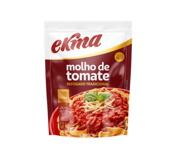 MOLHO DE TOMATE TRADICIONAL REFOGADO EKMA 1,7 KG (CX 6 BAG)