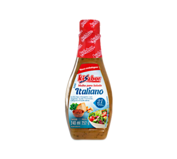 MOLHO SALADA ITALIANO KISABOR 240 ML (CX 12 UN)