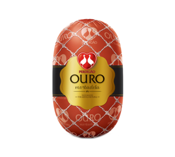 MORTADELA DEFUMADA OURO PERDIGÃO 4 KG (CX 2 PÇ)