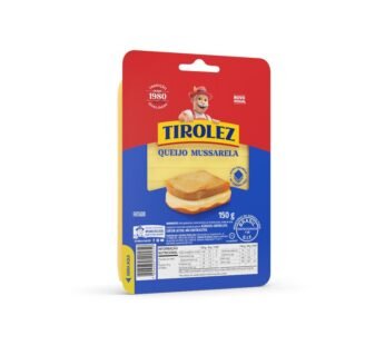 MUÇARELA FATIADA PEQUENA TIROLEZ 150 G (CX 28 PCT)