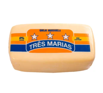 MUÇARELA ZERO LACTOSE TRÊS MARIAS 4 KG (CX 6 PÇ)