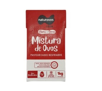 OVO INTEGRAL PASTEURIZADO RESFRIADO NATUROVOS 1 KG (CX 12 UN)