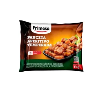 PANCETA SUÍNA CONGELADA TEMPERADA APERITIVO FRIMESA 1 KG (CX 12 PCT)