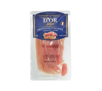 PARMA PRESUNTO CRU FATIADO ITALIANO DOR 80 G (CX 10 PCT)