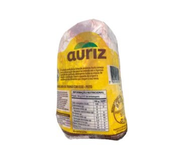 PEITO DE FRANGO CONGELADO COM OSSO AURIZ (CX 20 KG)