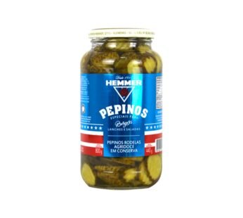 PEPINOS RODELAS AGRIDOCE HEMMER 440 G (CX 12 VD)