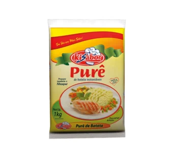 PURÊ DE BATATAS KISABOR 1 KG (CX 6 PCT)
