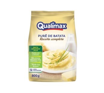 PURÊ DE BATATAS RECEITA COMPLETA QUALIMAX 800 G (CX 6 PCT)