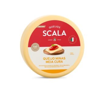 QUEIJO MINAS MEIA CURA SCALA 1 KG (CX 6 PÇ)