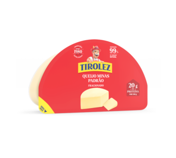 QUEIJO MINAS PADRÃO TIROLEZ 500 G (CX 16 PÇ)