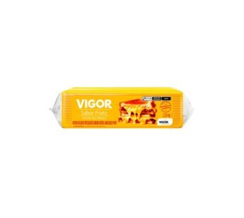 QUEIJO PRATO FATIADO PROCESSADO 160 FATIAS VIGOR 2,24 KG (CX 4 PCT)