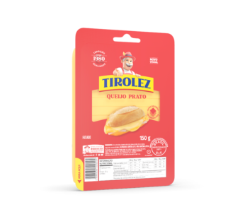 QUEIJO PRATO FATIADO TIROLEZ 150 G (CX 28 PCT)