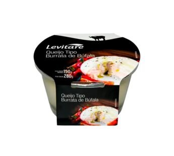QUEIJO TIPO BURRATA DE BÚFALA LEVITARE 150 G (CX 6 UN)