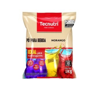 REFRESCO MORANGO TECNUTRI 1 KG (CX 10 PCT)