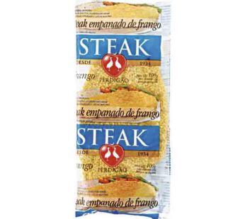 STEAK DE FRANGO EMPANADO CONGELADO PERDIGÃO 100 G (CX 45 UN)